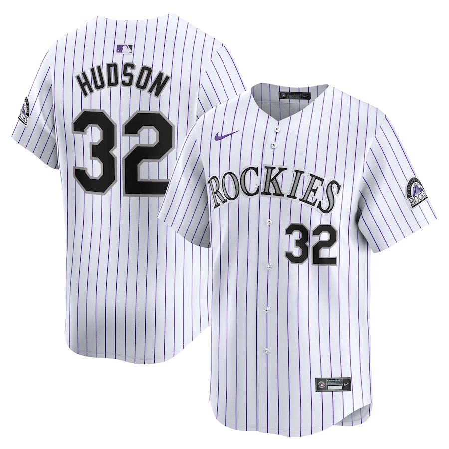 Men Colorado Rockies #32 Dakota Hudson Nike White Home Limited Player MLB Jersey